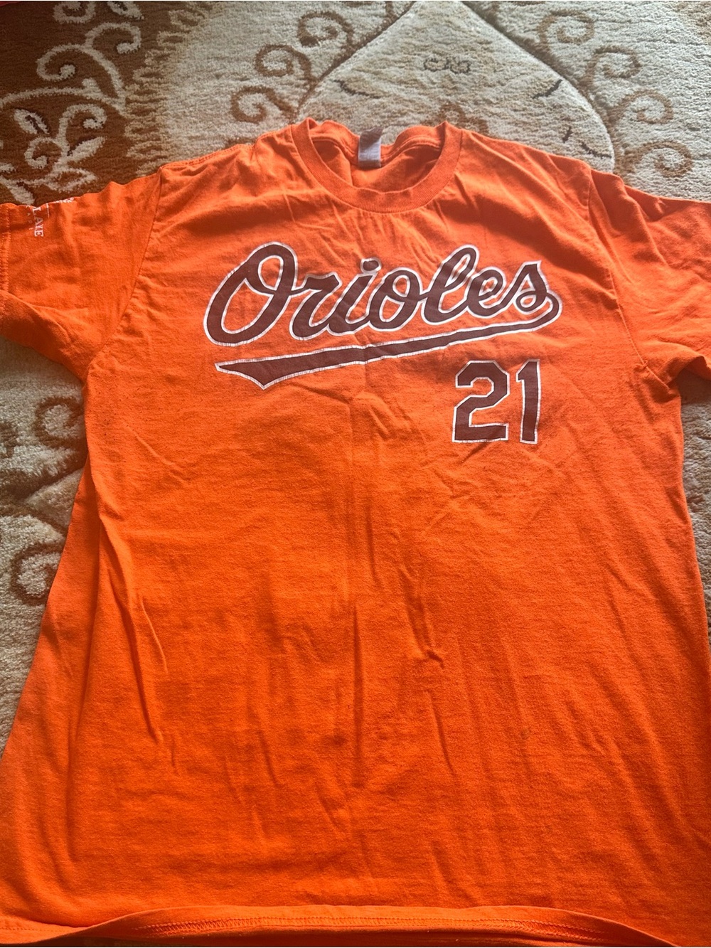 Men’s Short Sleeve T‑Shirt - Orange, #21